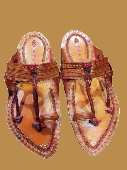 Picture of Premium Quality Handcrafted Kurundwadi Leather Chappal - Shop Now